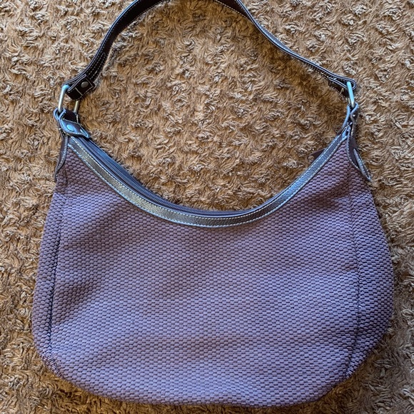 Brown Vegan Leather & Woven Bag - Picture 2 of 9